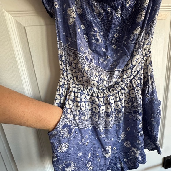 True Destiny Blue Patterned Dress - Picture 2 of 6